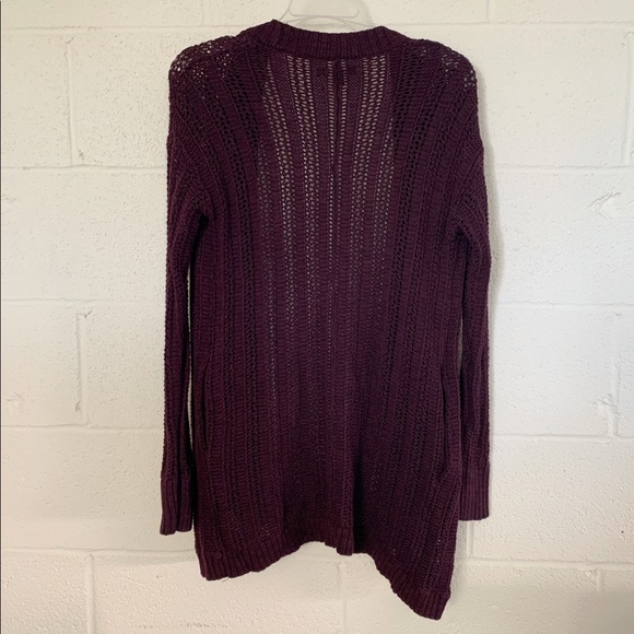 American Eagle Outfitters purple knit cardigan - Picture 2 of 6